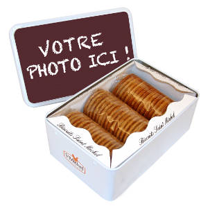 St Michel propose de personnaliser votre boîte de biscuits